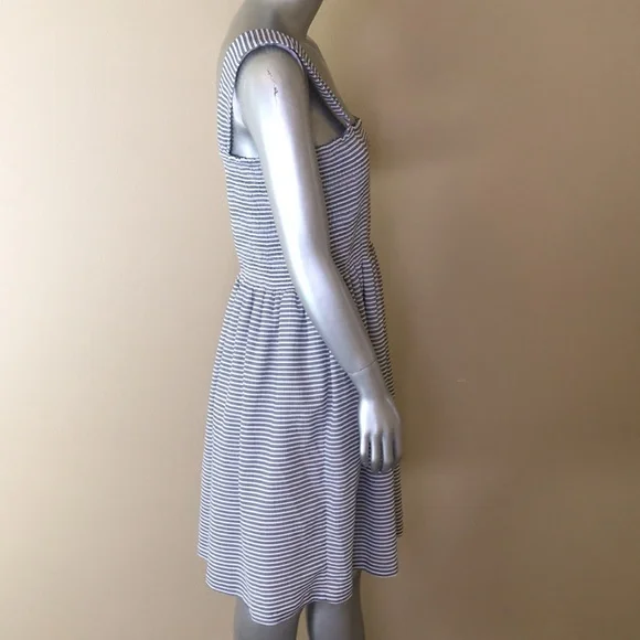 MADEWELL | Texture & Thread Smocked Dress in Stripe - Picture 13 of 16